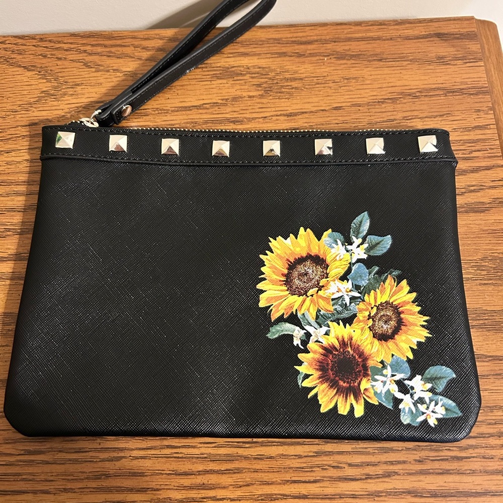 White House Black Market Sunflower Wristlet/NWOT